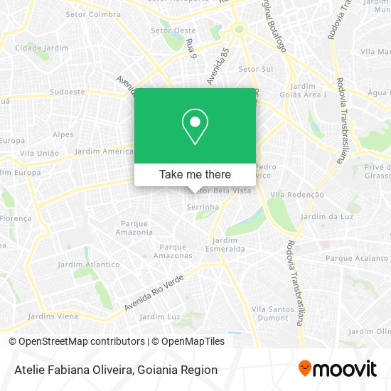 Mapa Atelie Fabiana Oliveira