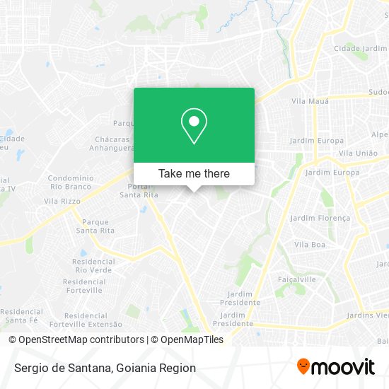Mapa Sergio de Santana