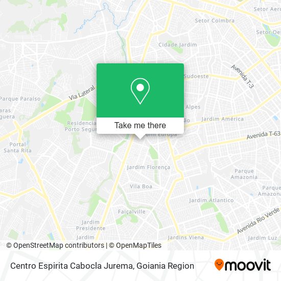 Mapa Centro Espirita Cabocla Jurema