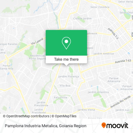 Mapa Pamplona Industria Metalica
