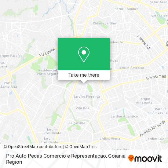 Mapa Pro Auto Pecas Comercio e Representacao