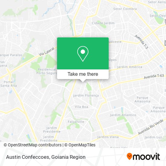 Mapa Austin Confeccoes