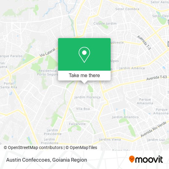 Austin Confeccoes map