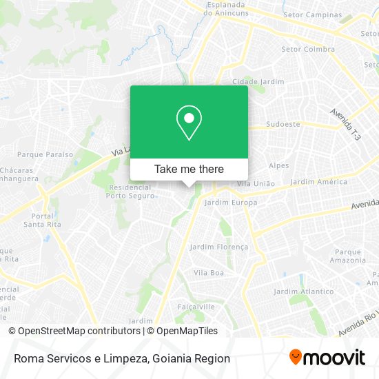 Mapa Roma Servicos e Limpeza