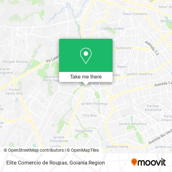 Elite Comercio de Roupas map