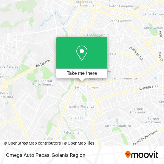 Omega Auto Pecas map