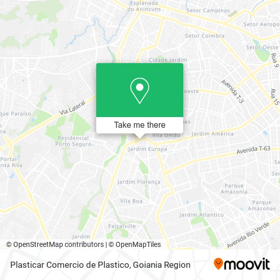 Plasticar Comercio de Plastico map