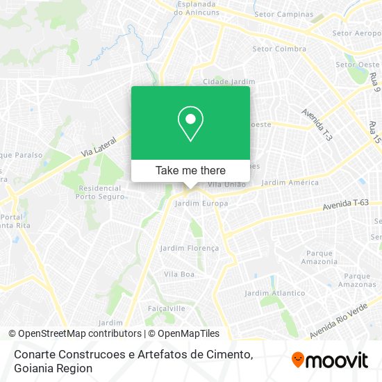 Conarte Construcoes e Artefatos de Cimento map