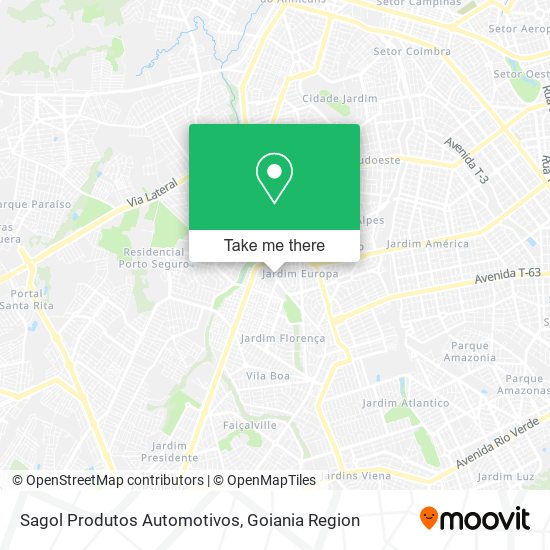 Mapa Sagol Produtos Automotivos