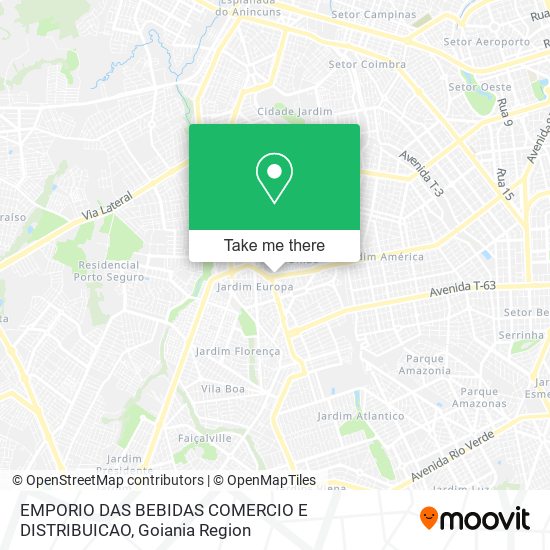 EMPORIO DAS BEBIDAS COMERCIO E DISTRIBUICAO map