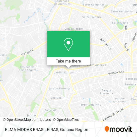 Mapa ELMA MODAS BRASILEIRAS