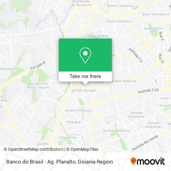 Banco do Brasil - Ag. Planalto map