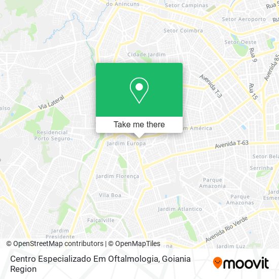 Mapa Centro Especializado Em Oftalmologia