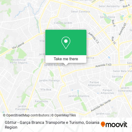 Gbttur - Garça Branca Transporte e Turismo map