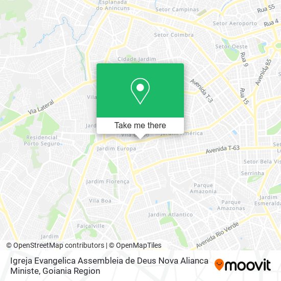 Mapa Igreja Evangelica Assembleia de Deus Nova Alianca Ministe