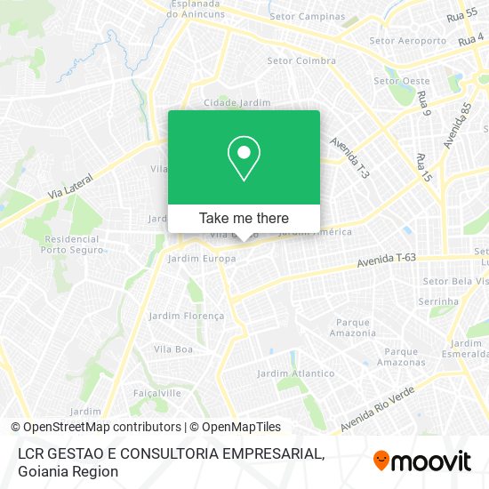 Mapa LCR GESTAO E CONSULTORIA EMPRESARIAL