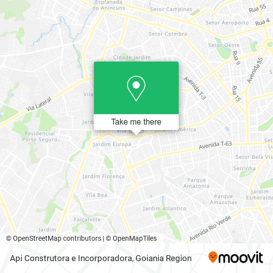 Mapa Api Construtora e Incorporadora