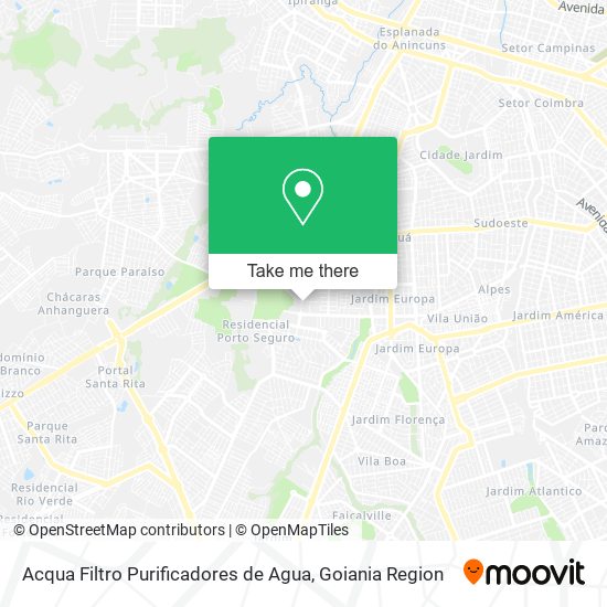 Mapa Acqua Filtro Purificadores de Agua