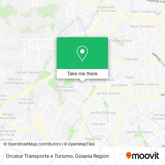 Orcatur Transporte e Turismo map