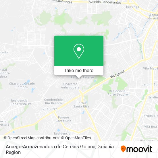 Arcego-Armazenadora de Cereais Goiana map