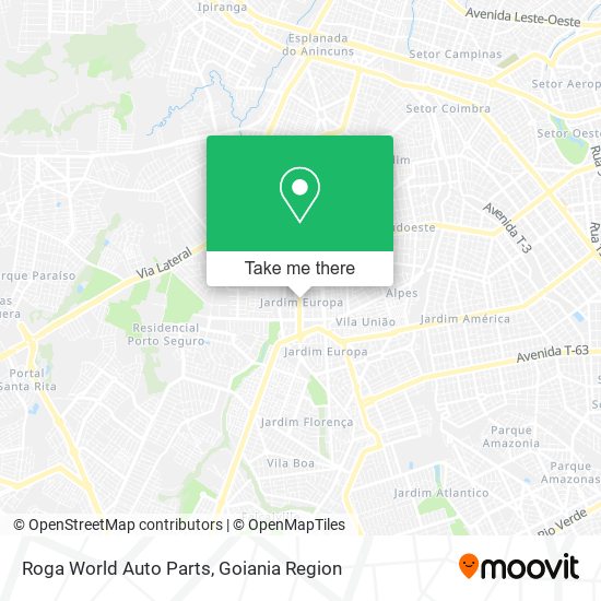 Mapa Roga World Auto Parts