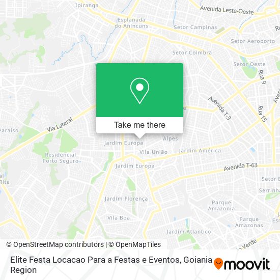 Elite Festa Locacao Para a Festas e Eventos map