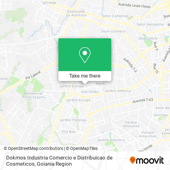 Mapa Dokmos Industria Comercio e Distribuicao de Cosmeticos