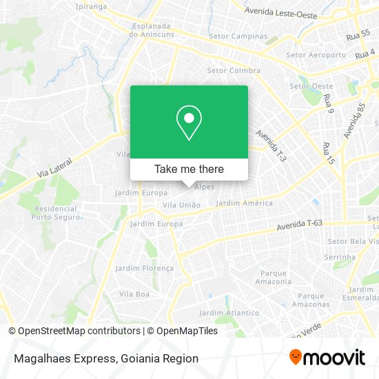 Magalhaes Express map