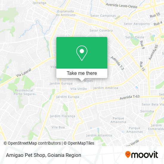 Amigao Pet Shop map