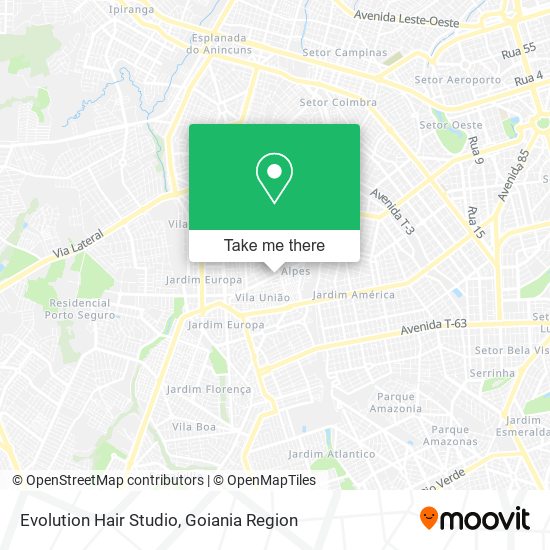 Evolution Hair Studio map