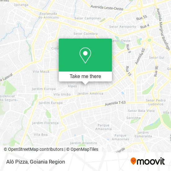 Alô Pizza map