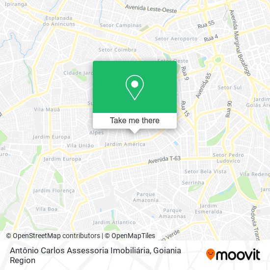Antônio Carlos Assessoria Imobiliária map