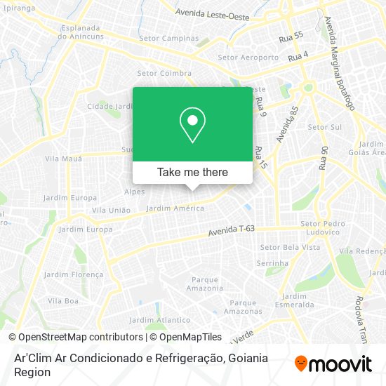 Mapa Ar'Clim Ar Condicionado e Refrigeração