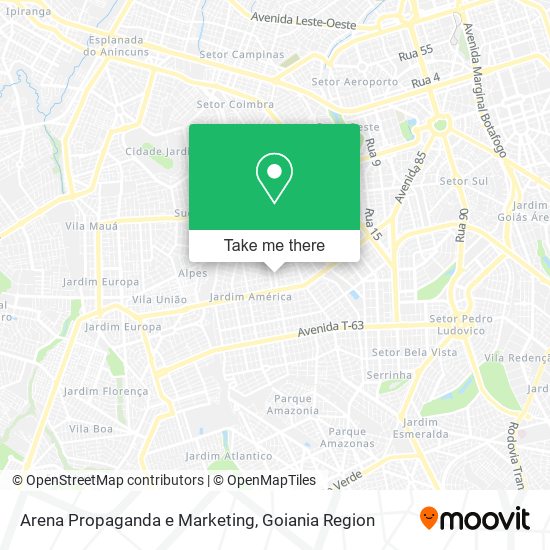 Arena Propaganda e Marketing map