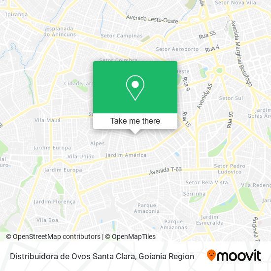 Distribuidora de Ovos Santa Clara map