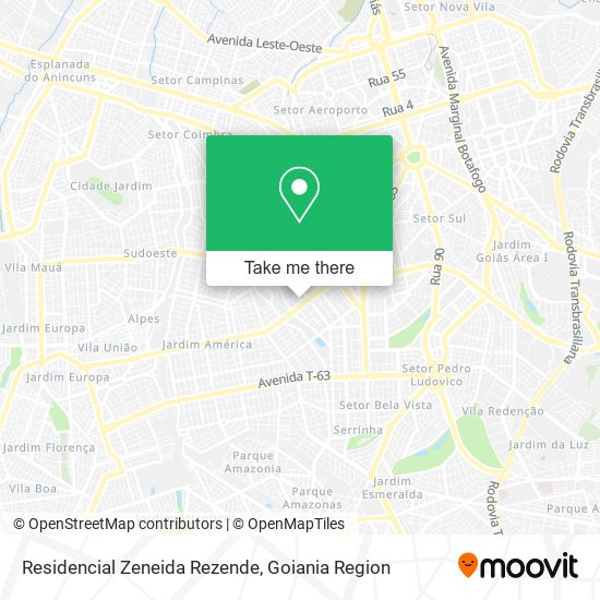 Mapa Residencial Zeneida Rezende