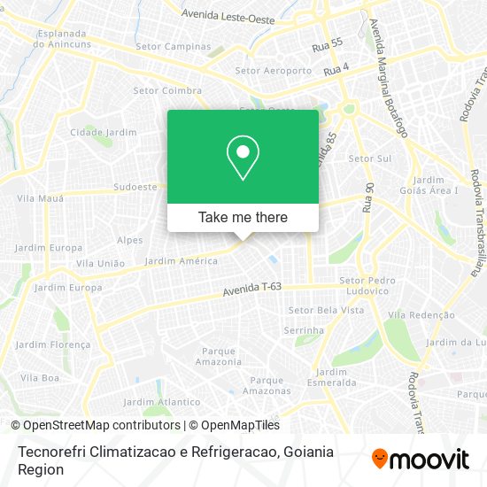 Tecnorefri Climatizacao e Refrigeracao map