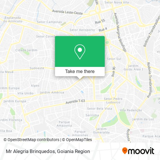 Mr Alegria Brinquedos map