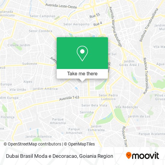 Dubai Brasil Moda e Decoracao map