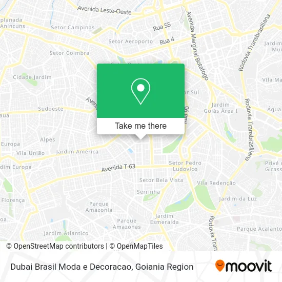 Dubai Brasil Moda e Decoracao map