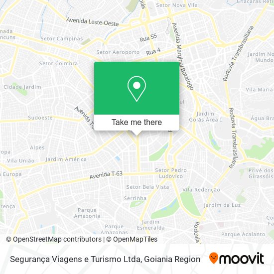 Mapa Segurança Viagens e Turismo Ltda