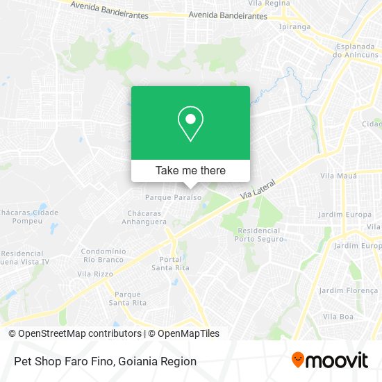 Pet Shop Faro Fino map
