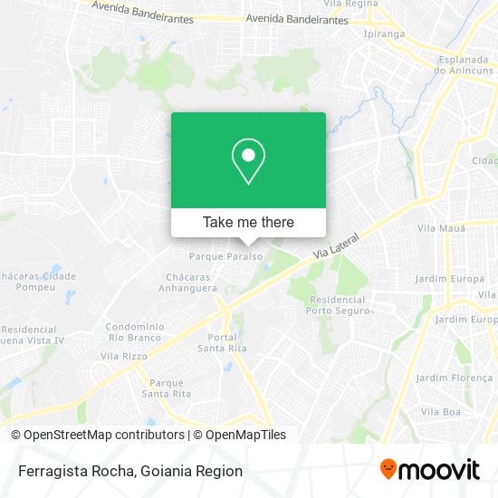 Ferragista Rocha map