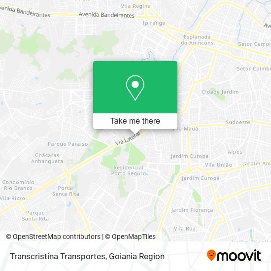 Transcristina Transportes map