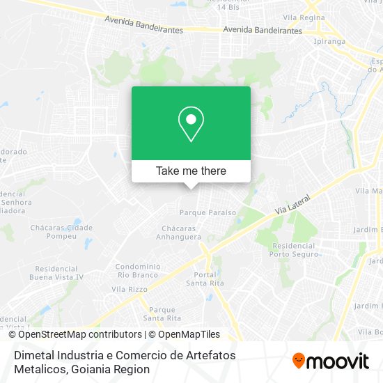 Mapa Dimetal Industria e Comercio de Artefatos Metalicos