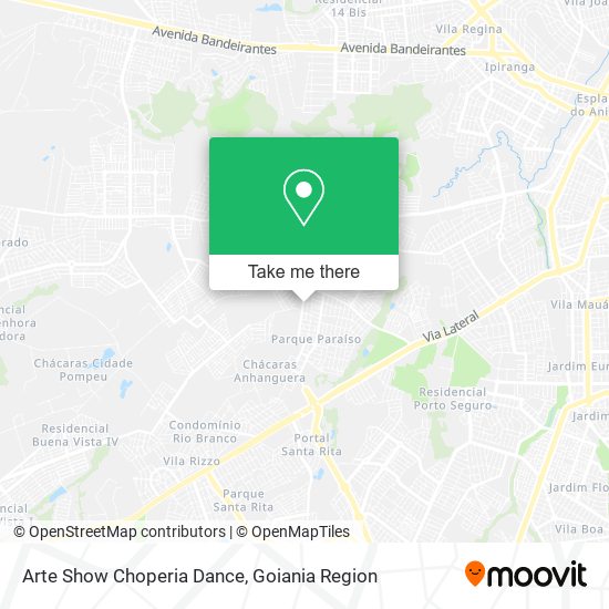 Arte Show Choperia Dance map