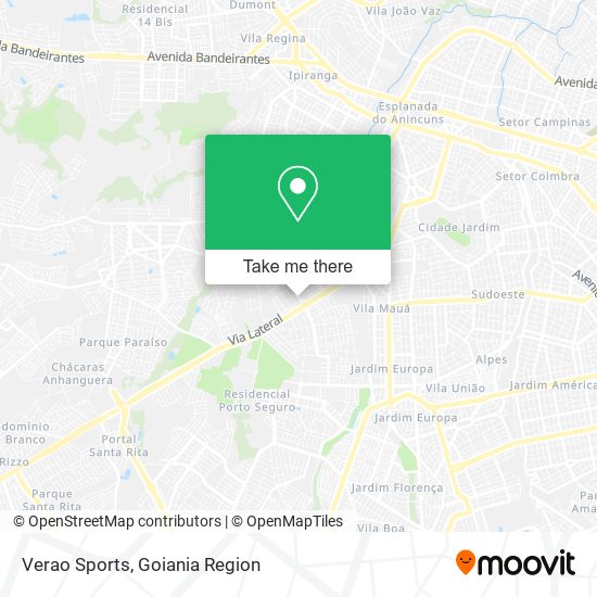 Verao Sports map