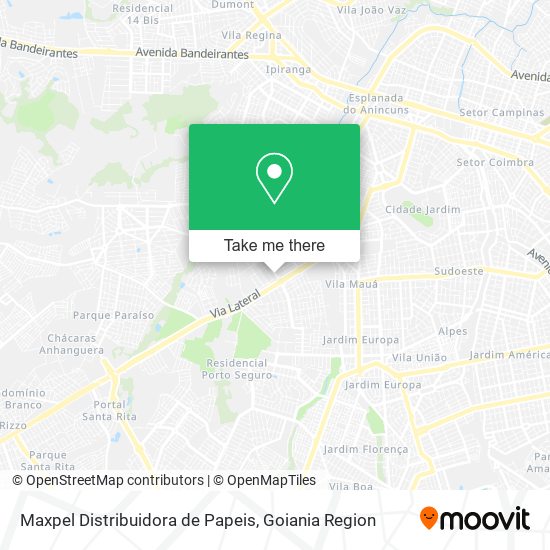 Maxpel Distribuidora de Papeis map