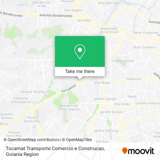 Tocamat Transporte Comercio e Construcao map