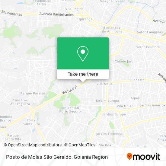 Posto de Molas São Geraldo map